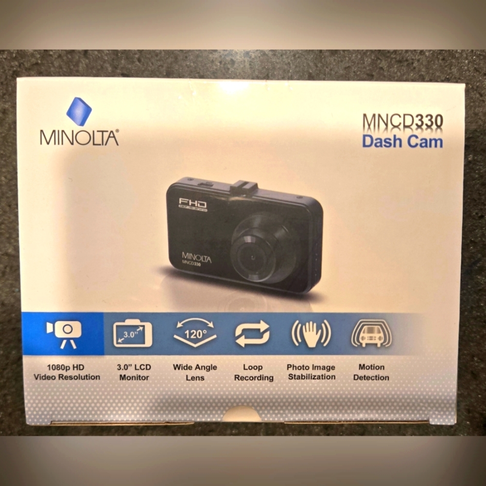 Minolta MNCDR330 Black Dash Cam